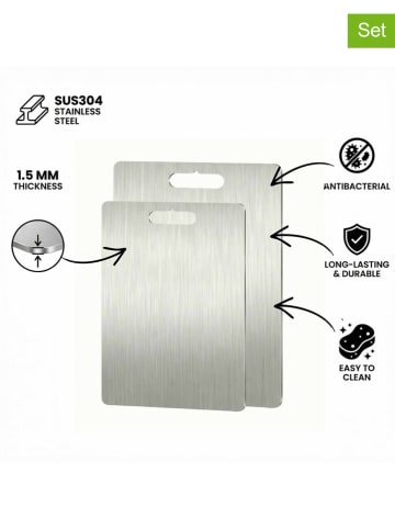 Violeta Home 2er-Set: Schneidebretter in Silber