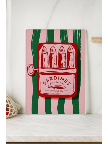 Violeta Home Deska w kolorze jasnoróżowo-zielonym do krojenia - 40 x 30 cm