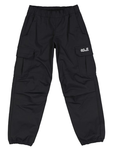 Jack Wolfskin Cargohose in Schwarz