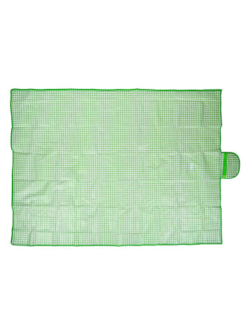 CAMP ACTIVE Koc piknikowy w kolorze zielonym - 200 x 150 cm