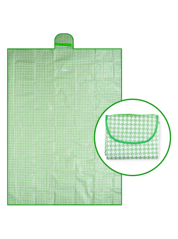 CAMP ACTIVE Picknickdecke in Grün - (L)200 x (B)150 cm