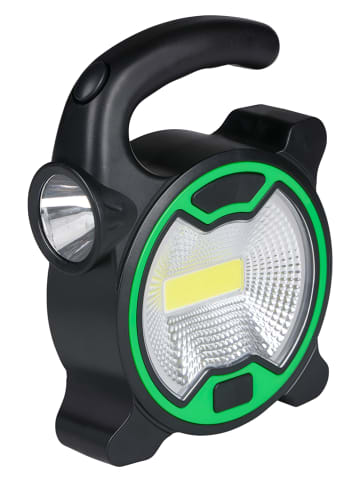 CAMP ACTIVE 2er-Set: Campingleuchten in Grün/ Schwarz - (B)10 x (H)13 x (T)3,5 cm