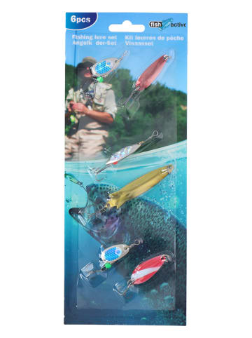 FISH ACTIVE Przynęty wędkarskie (6 szt.) w różnych kolorach (produkt niespodzianka)