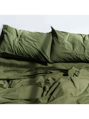 BASIC GOOD NIGHT Kussenhoes "Basic" olijfgroen