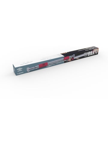 Umbro Drążek w kolorze srebrno-czerwonym do podciągania - dł. 100 cm