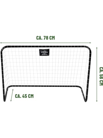 Umbro Fußballtor in Schwarz - (B)78 x (H)56 x (T)45 cm