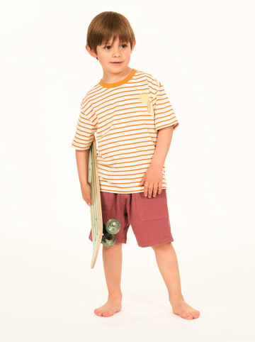 Sense Organics Shirt "Anton" in Orange/ Creme