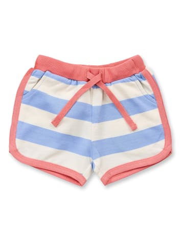 Sense Organics Shorts "Marlen" in Creme/ Hellblau