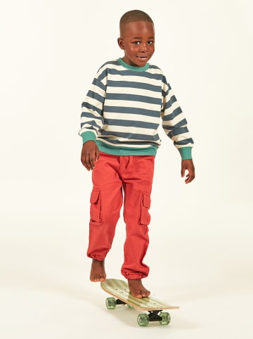 Sense Organics Sweatshirt "Dari" in Creme/ Dunkelblau