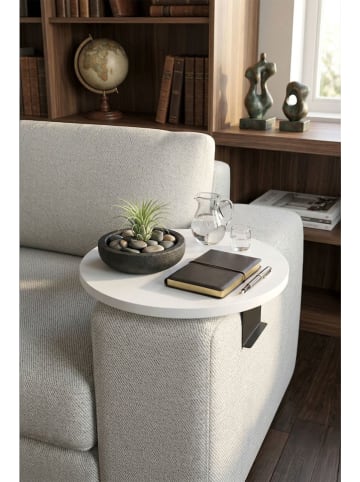 Scandinavia Concept Armleuningtafel wit/zwart - (H)10 x Ø 32 cm