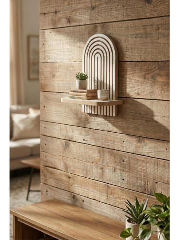 Scandinavia Concept Wandmeubel wit/beige - (B)26 x (H)35 x (D)13 cm
