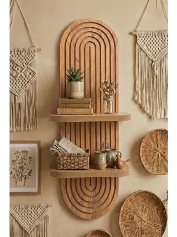 Scandinavia Concept Wandregal in Hellbraun - (B)26 x (H)35 x (T)13 cm