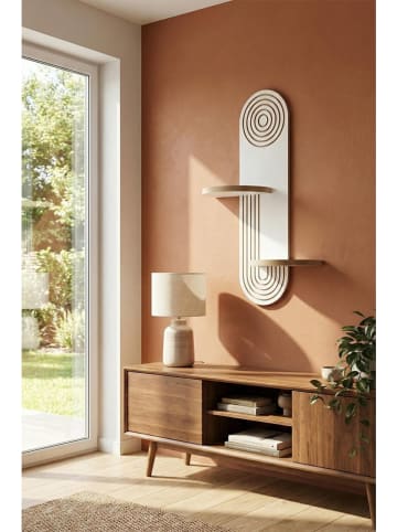Scandinavia Concept Wandregal in Weiß/ Beige - (B)26 x (H)35 x (T)13 cm