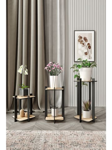 Scandinavia Concept 3-delige set: plantenstandaards zwart/beige