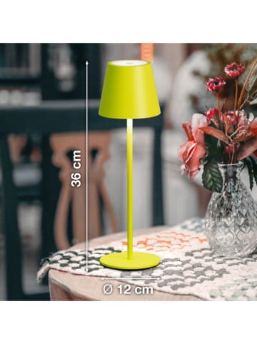 FH Lighting LED-Außenleuchte "Viletto" in Limette - (H)36 x Ø 11 cm