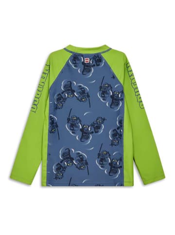 LEGO Badeshirt "Waiko" in Blau/ Grün