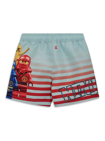 LEGO Badeshorts "Waiko" in Türkis/ Rot