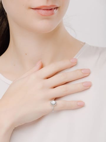 Pandora Silber-Ring mit Edelsteinen