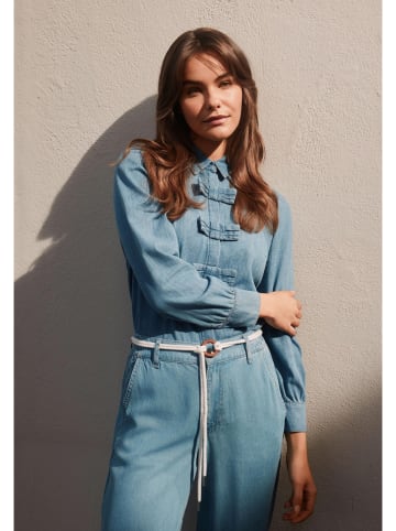 More & More Jeansbluse in Blau