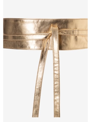 More & More Leder-Gürtel in Gold