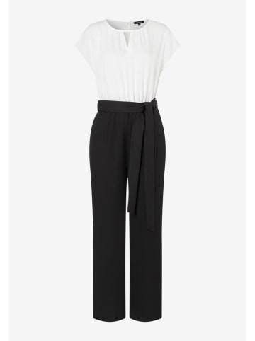 More & More Jumpsuit wit/zwart
