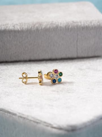 Lodie Silver Oorstekers met edelstenen