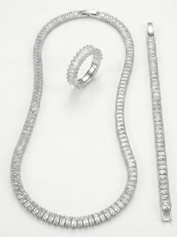Lodie Silver 3-delige sieradenset: ketting, armband en ring