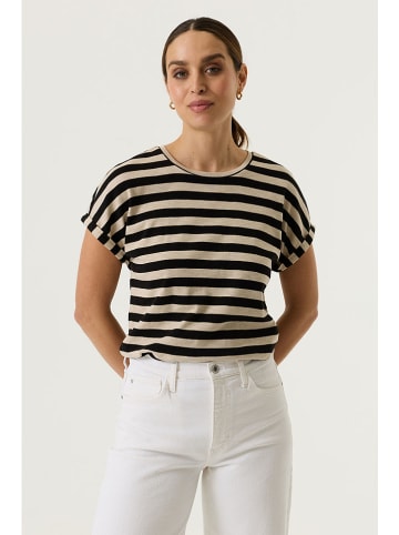 Garcia Shirt in Schwarz/ Beige