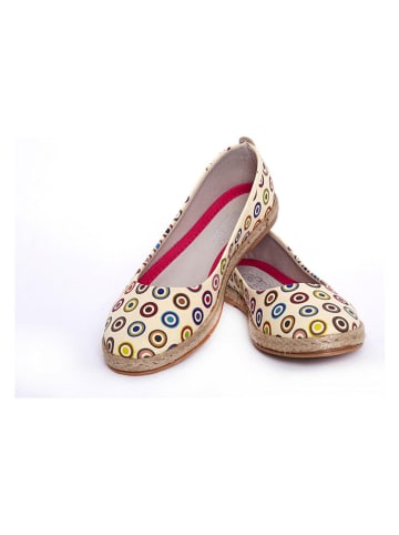Goby Espadrilles crème/meerkleurig