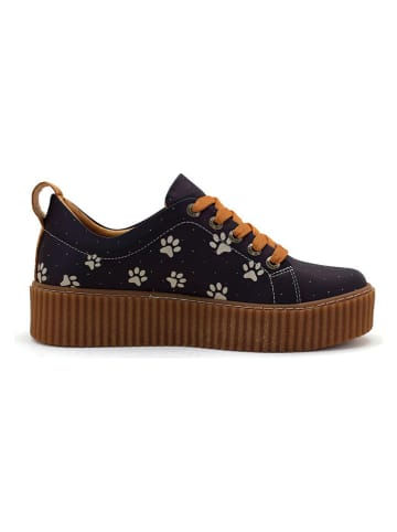Goby Sneakers in Schwarz/ Creme