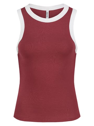 Sublevel Top w kolorze czerwono-białym