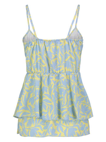 Sublevel Top w kolorze błękitno-żółtym