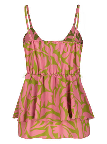 Sublevel Blusentop in Pink/ Oliv