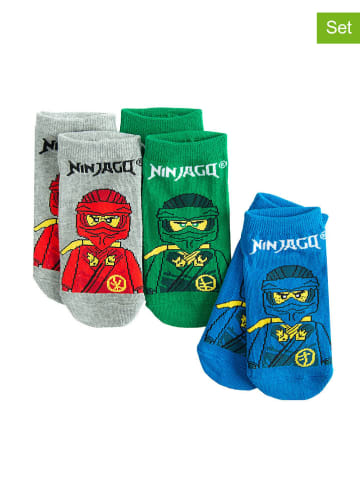 COOL CLUB 3er-Set: Socken in Grau/ Grün/ Blau