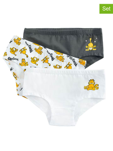 COOL CLUB 3-delige set: slips antraciet/wit