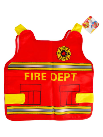 Toi-Toys Kamizelka strażacka "Fire Fighter" w kolorze czerwono-żółtym - 3+
