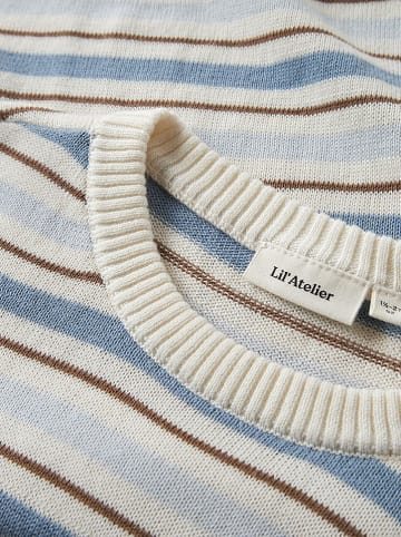 Lil Atelier Shirt "Hito" in Creme/ Hellblau