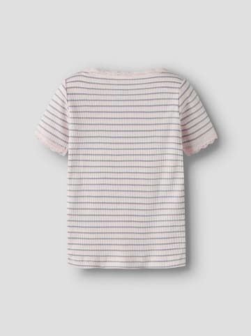 name it Shirt "Fensina" in Rosa/ Lila/ Weiß