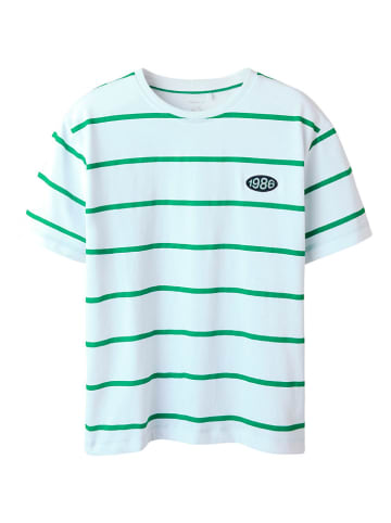 name it Shirt "Fritz" wit/groen