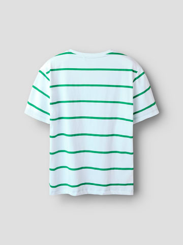 name it Shirt "Fritz" wit/groen