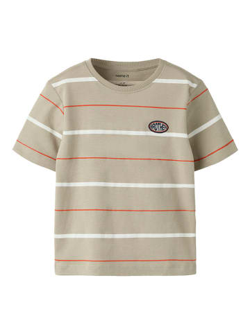 name it Shirt "Fritz" beige/wit