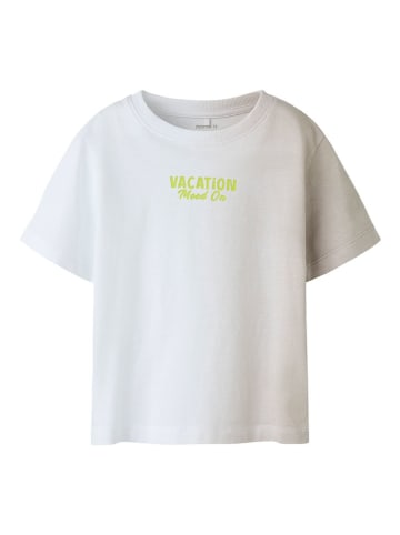 name it Shirt "Fiblo" in Weiß/ Beige
