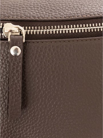 Zwillingsherz Skórzana saszetka "Crossbody" w kolorze brązowym - 23 x 14 cm