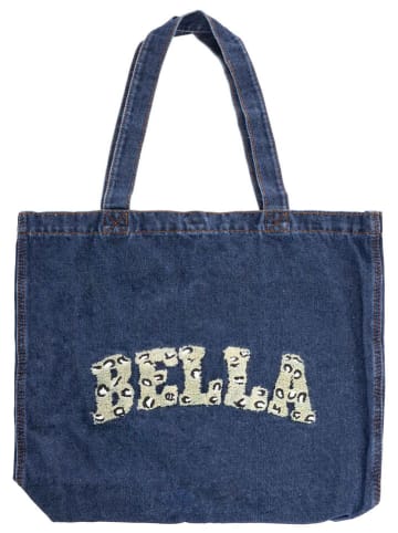 Zwillingsherz Shopper "Bella" donkerblauw - (B)42 x (H)40 cm