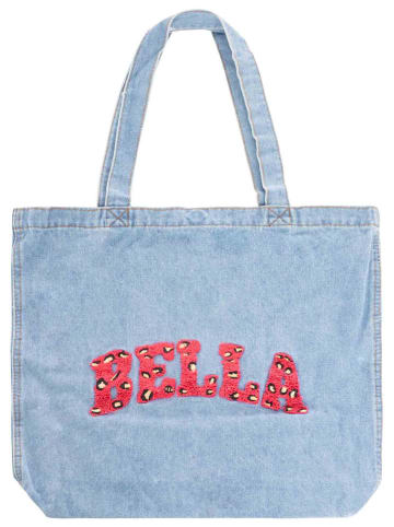 Zwillingsherz Shopper "Bella" in Hellblau - (B)42 x (H)40 cm