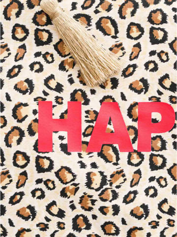 Zwillingsherz Cosmeticatas "Happy" beige - (B)24 x (H)18 cm