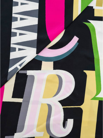 Zwillingsherz Dreieckstuch "Letters" in Schwarz/ Bunt - (L)138 x (B)68 cm