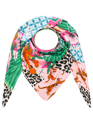 Zwillingsherz Dreieckstuch "Leo Jungle" in Bunt - (L)138 x (B)68 cm
