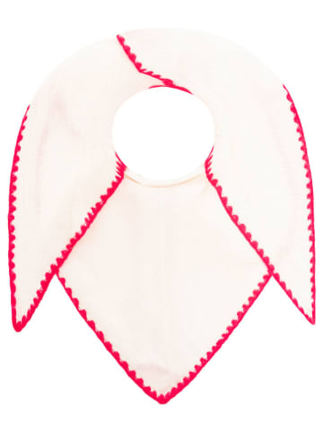 Zwillingsherz Musselin-Dreieckstuch "Uni & Stitch" in Weiß - (L)200 x (B)95 cm