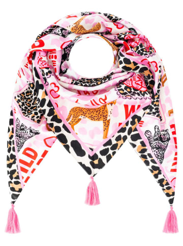 Zwillingsherz Dreieckstuch "Wild Heart" in Bunt - (L)200 x (B)90 cm